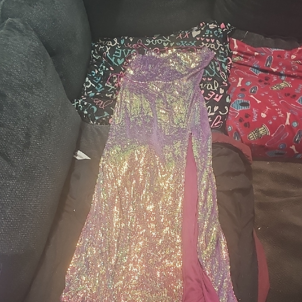 Sparkling Multicolor Woman Queen Size Dress